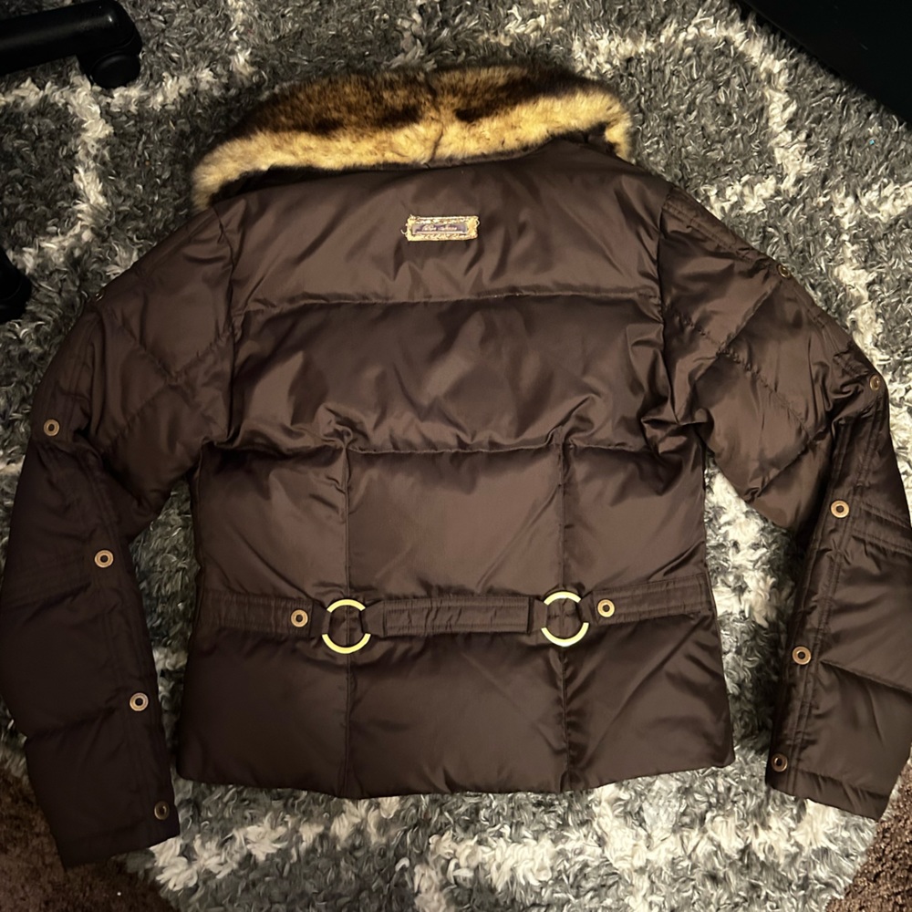 Vintage Pepe Jeans Fur Trim Puffer Bubble Coat - Picture 5 of 6